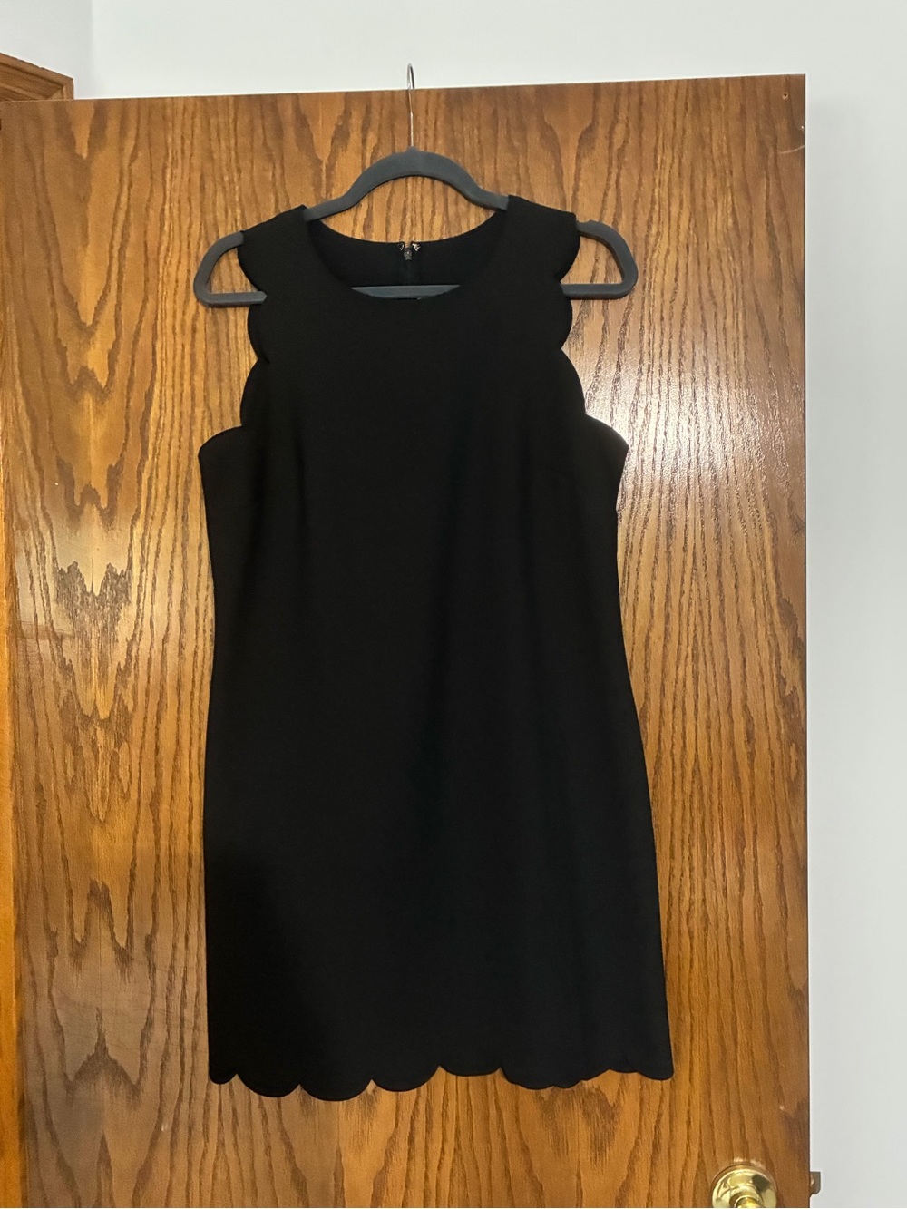J. Crew Sleeveless Dress with Scallops
